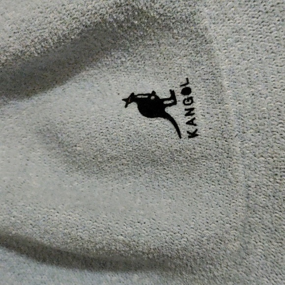 Vintage 90s Y2k Kangol light blue fuzzy furry bucket hat - Picture 2 of 7